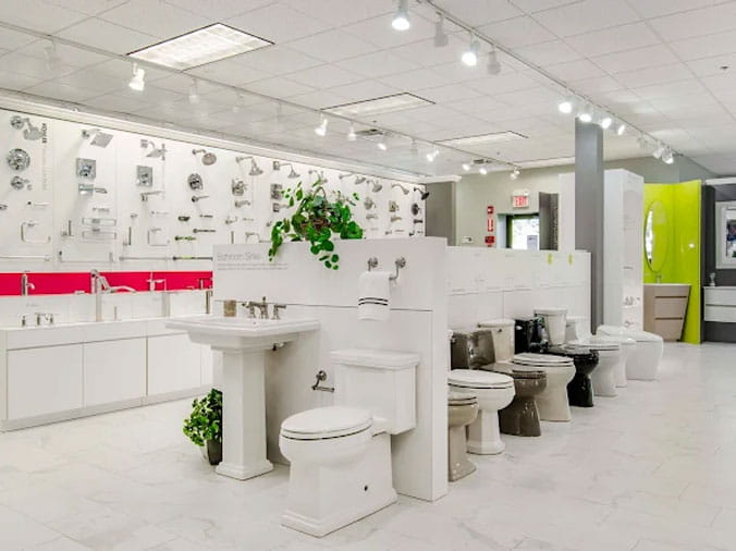 The Bath Showcase Kitchen and Bath Showroom interior