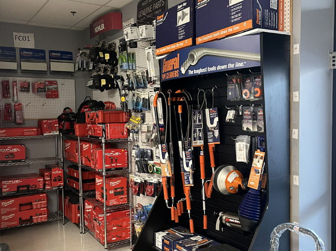 Professional power tools in the Peabody Supply Watham shop